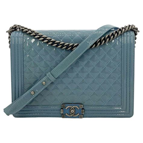 chanel boy bag blue|Chanel boy bag for sale.